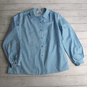 California Connection Vintage Women's Top Size XL Long Sleeve 80's Blouse